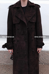 SUEDE TRENCH