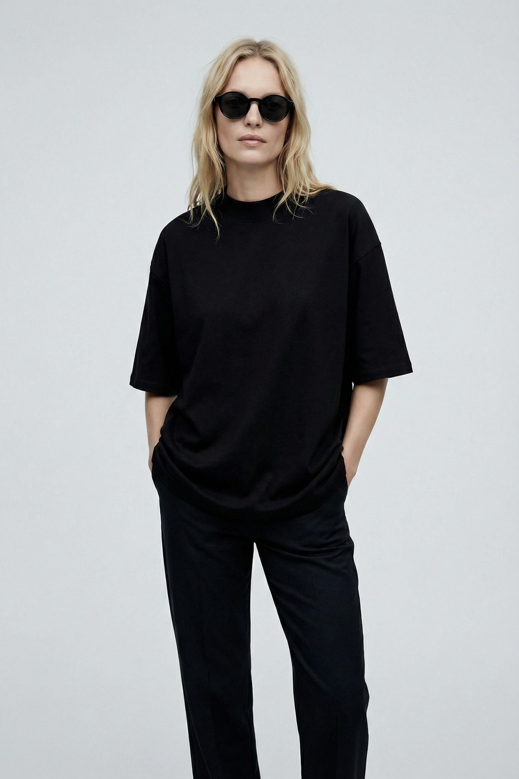 Black Organic cotton t-shirt by FRYA Studios