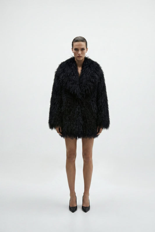 Mongolian lambswool fur coat texture detail by FRYA Studios