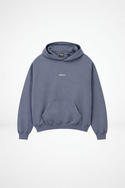 Grey organic cotton hoodie unisex by FRYA Studios