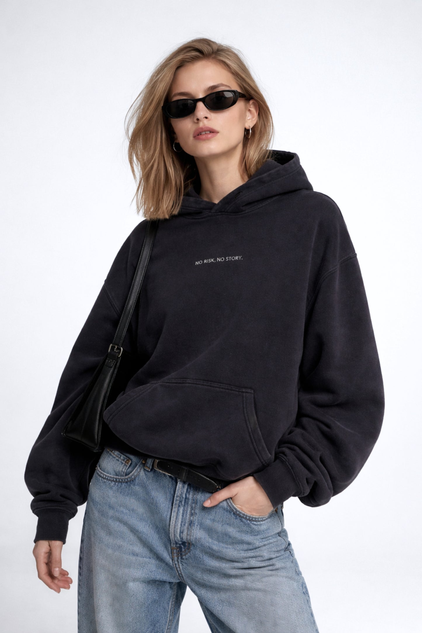 Organic Cotton Unisex No Risk No Story Hoodie by Frya Studios