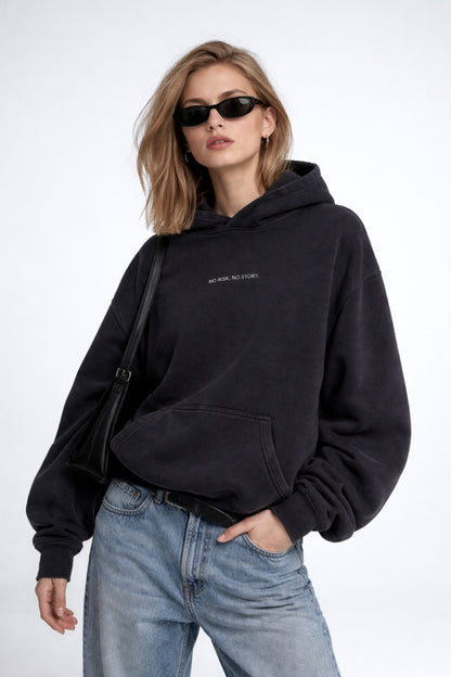 Organic Cotton Unisex No Risk No Story Hoodie by Frya Studios