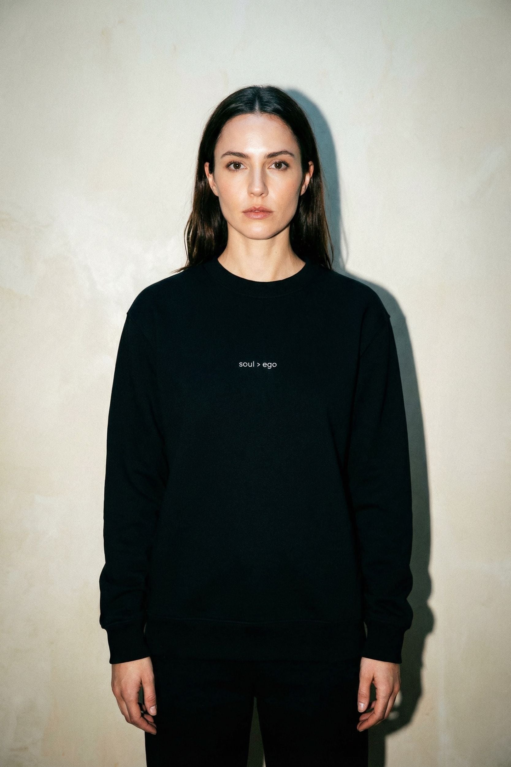 Soul Ego Dark grey organic cotton sweater unisex by FRYA Studios