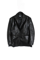 LEATHER BLAZER