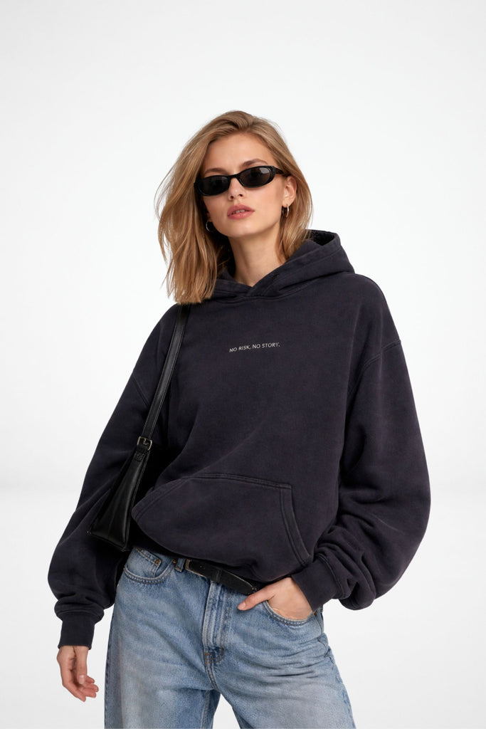 NO RISK, NO STORY HOODIE