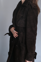 SUEDE TRENCH