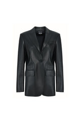 LEATHER BLAZER