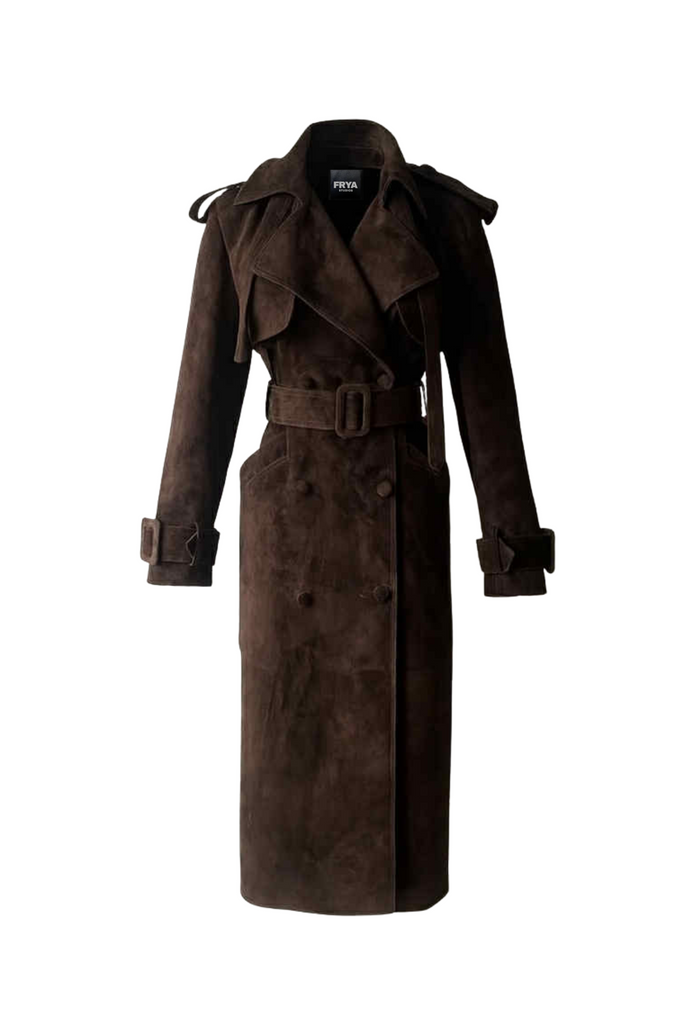 SUEDE TRENCH