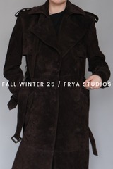 SUEDE TRENCH